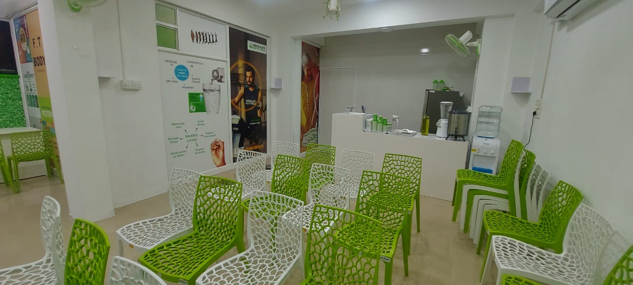 Wellness seminar space with seating